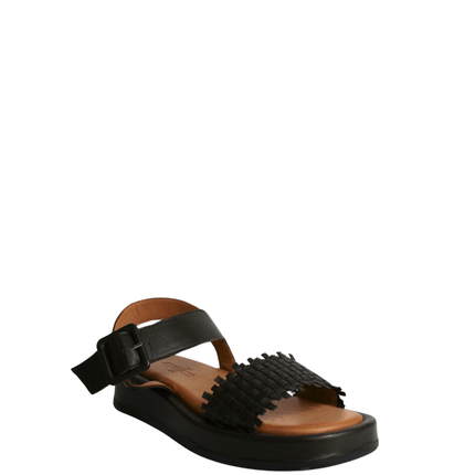 Sandalo alto in pelle con fascia - Piedi Folli