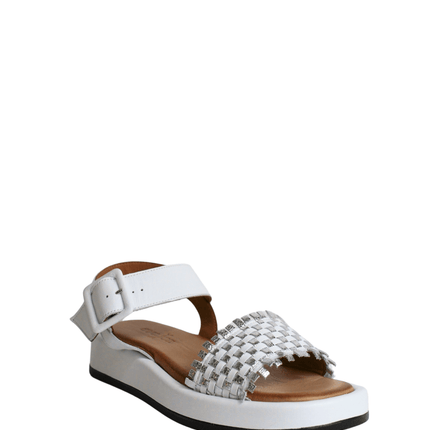 Sandalo alto in pelle con fascia - Piedi Folli