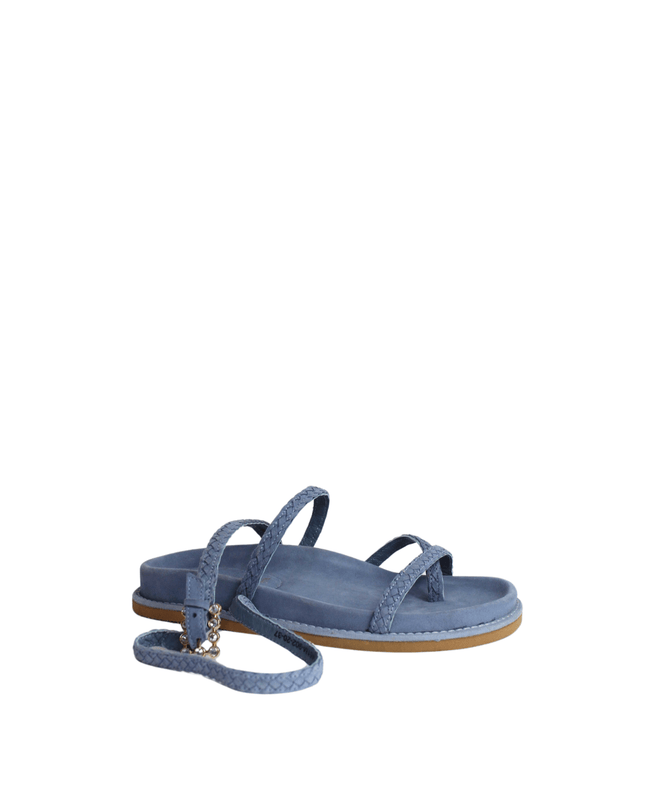 Sandalo asia suede jeans - Piedi Folli