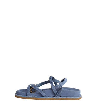 Sandalo asia suede jeans - Piedi Folli