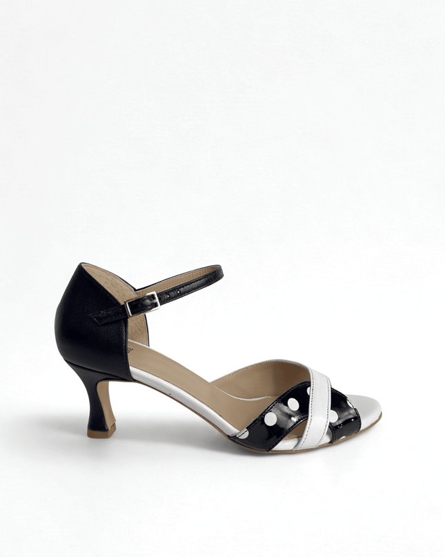 Sandalo bianco e nero - Piedi Folli