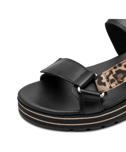 Sandalo black/leopard - Piedi Folli