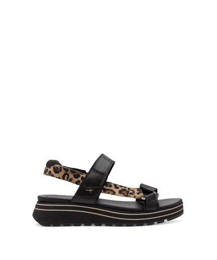 Sandalo black/leopard - Piedi Folli