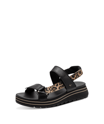 Sandalo black/leopard - Piedi Folli