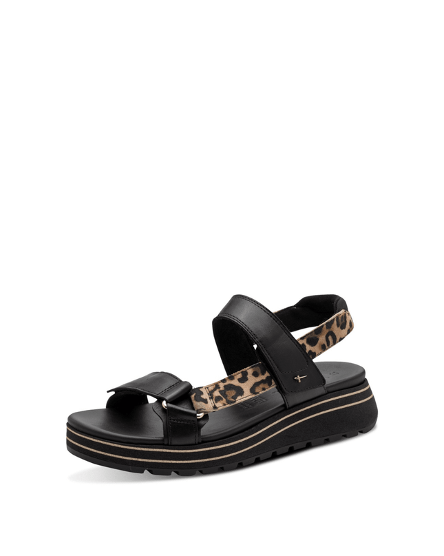 Sandalo black/leopard - Piedi Folli