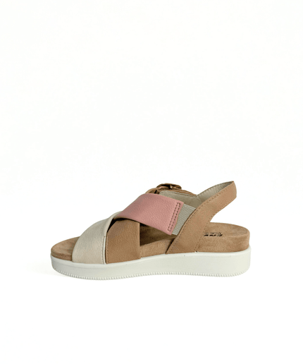 Sandalo daisy nappa bottal taupe - Piedi Folli