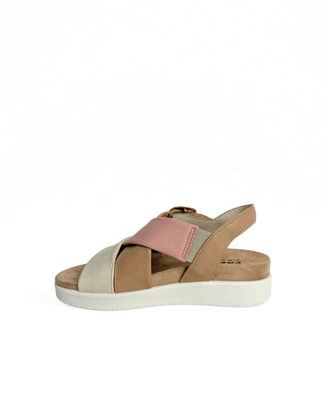 Sandalo daisy nappa bottal taupe - Piedi Folli