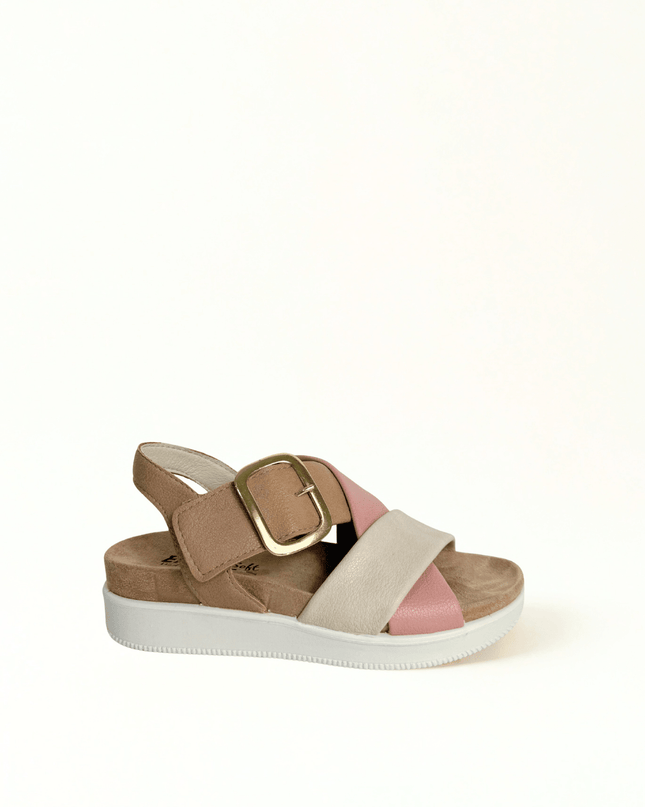 Sandalo daisy nappa bottal taupe - Piedi Folli