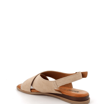 Sandalo in pelle beige - Piedi Folli