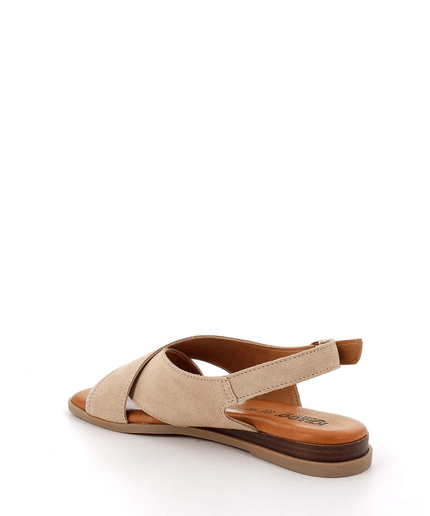 Sandalo in pelle beige - Piedi Folli