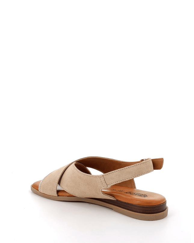 Sandalo in pelle beige - Piedi Folli