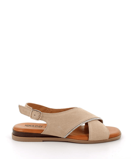 Sandalo in pelle beige - Piedi Folli