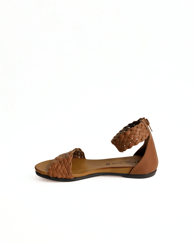 Sandalo in pelle cuoio - Piedi Folli