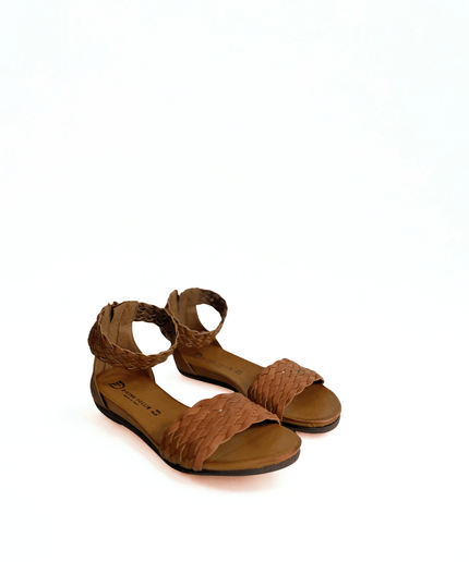Sandalo in pelle cuoio - Piedi Folli