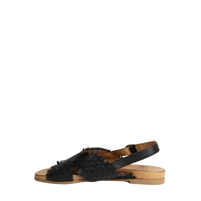 Sandalo in pelle intrecciato - Piedi Folli
