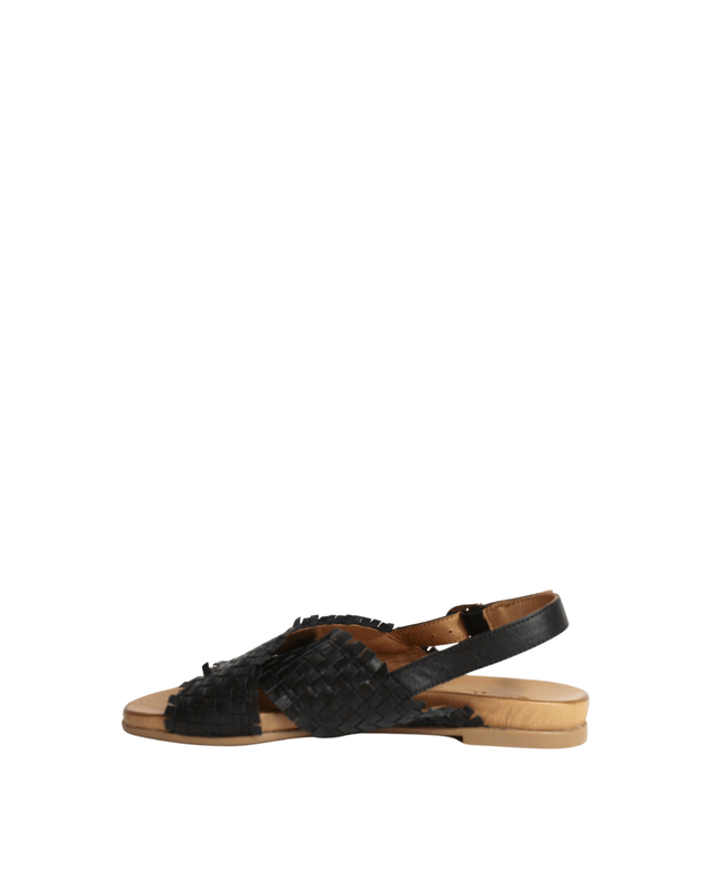 Sandalo in pelle intrecciato - Piedi Folli