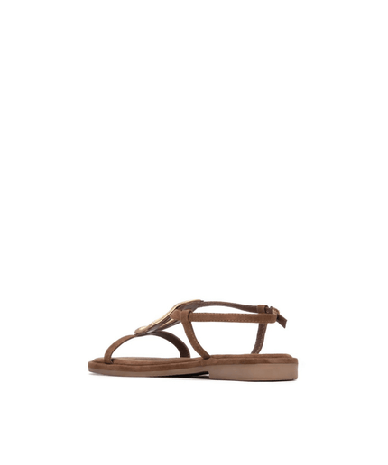 Sandalo in pelle scamosciata - Piedi Folli
