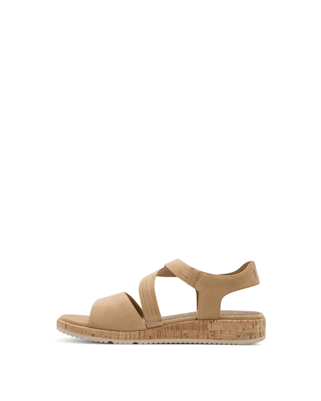 Sandalo in pelle tan - Piedi Folli