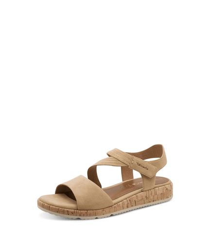 Sandalo in pelle tan - Piedi Folli