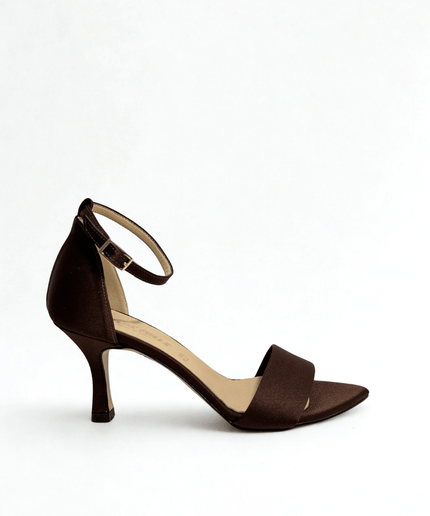 Sandalo in raso T.moro - Piedi Folli