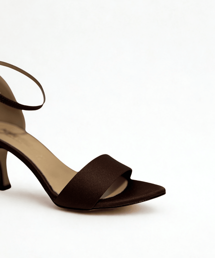 Sandalo in raso T.moro - Piedi Folli