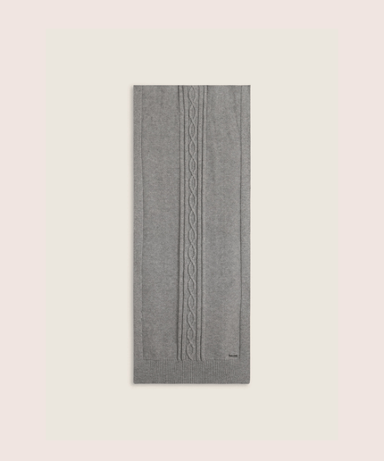 Sciarpa in maglia con treccia - Piedi Folli