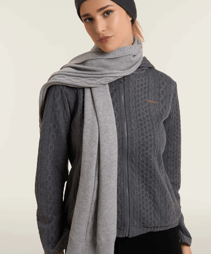 Sciarpa in maglia con treccia - Piedi Folli