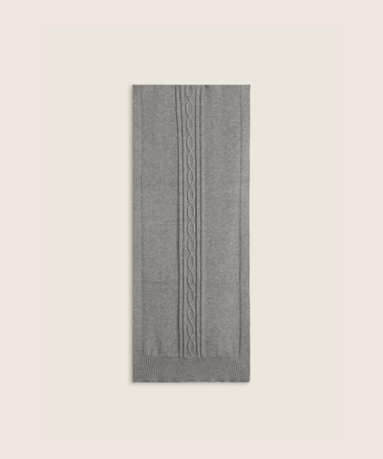 Sciarpa in maglia con treccia - Piedi Folli