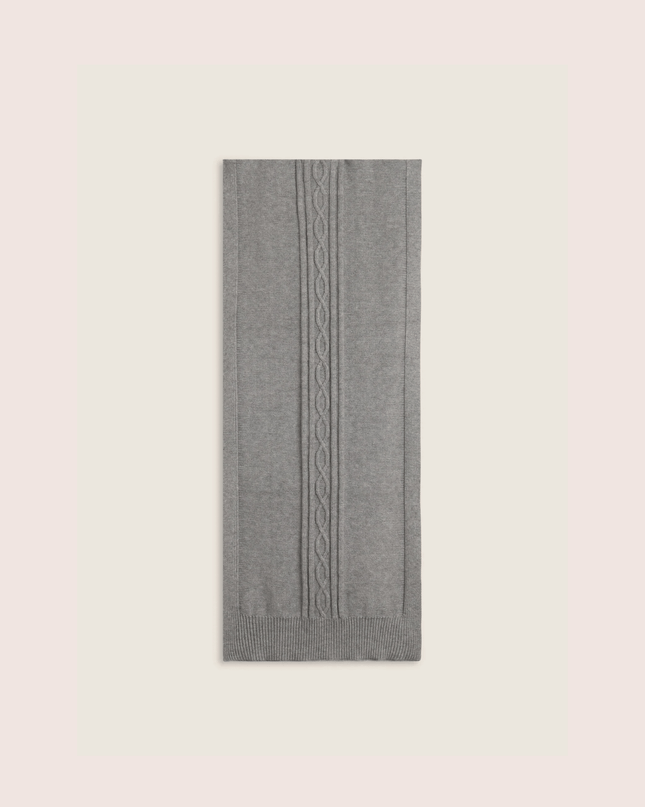 Sciarpa in maglia con treccia - Piedi Folli