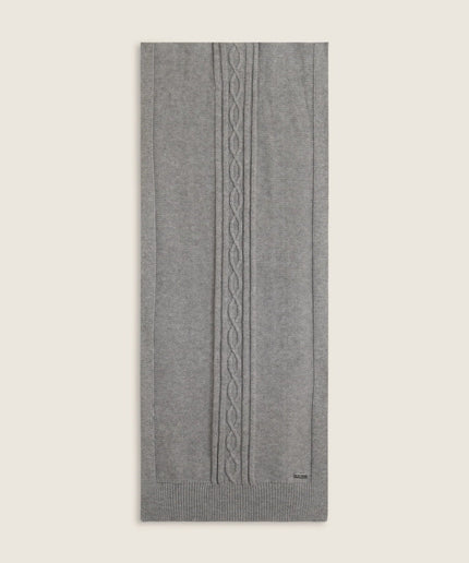 Sciarpa in maglia con treccia centrale decorativa - Piedi Folli