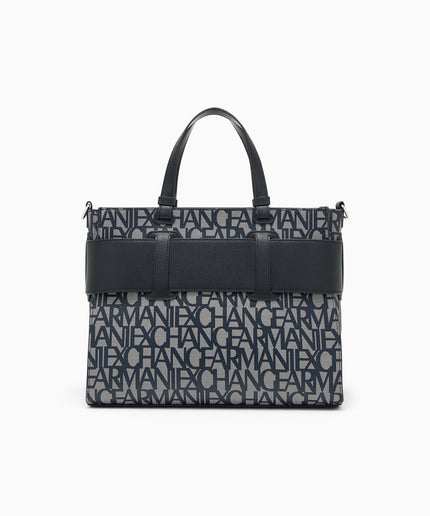 Shopping bag Susy con stampa monogram e logo - Piedi Folli