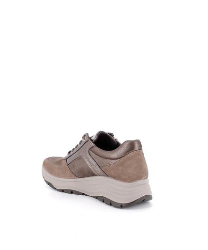 Sneakers con zeppa fango taupe - Piedi Folli