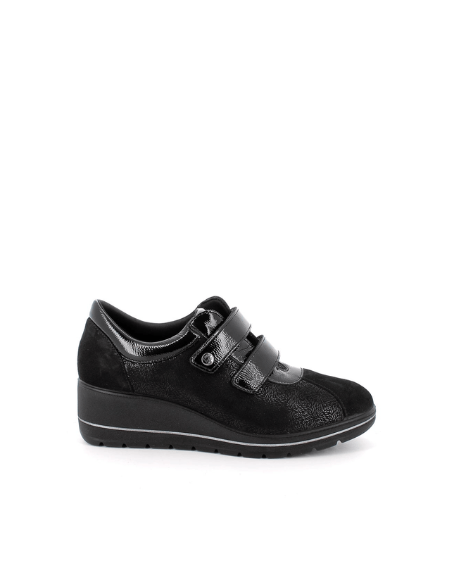 Sneakers con zeppa nero - Piedi Folli