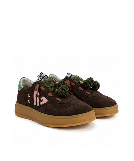 Sneakers crosta dark brown - Piedi Folli