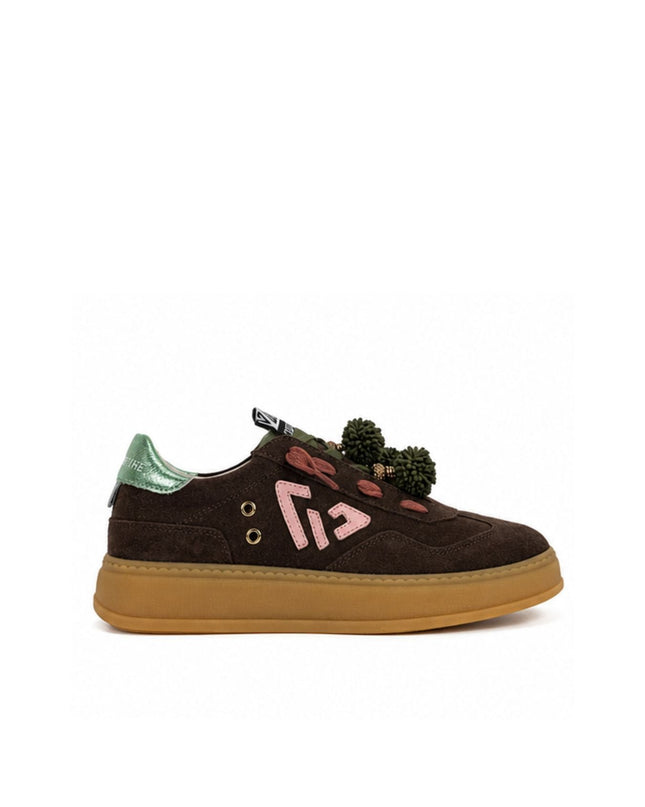Sneakers crosta dark brown - Piedi Folli