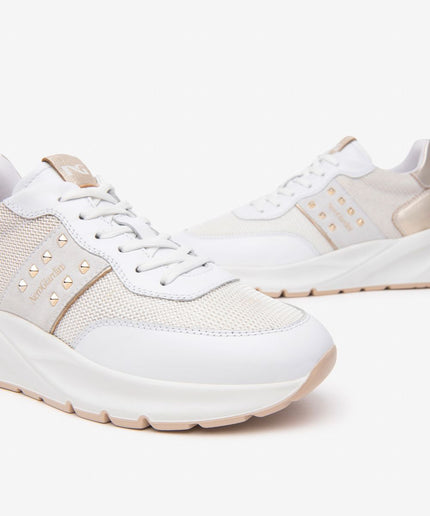 Sneakers Donna in Pelle, Tela e Materiale Tecnico - Piedi Folli