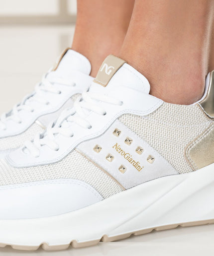 Sneakers Donna in Pelle, Tela e Materiale Tecnico - Piedi Folli