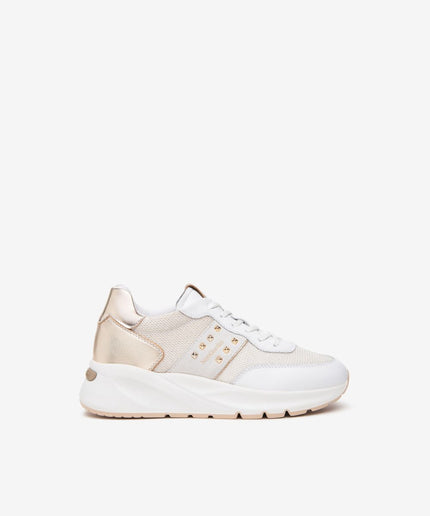 Sneakers Donna in Pelle, Tela e Materiale Tecnico - Piedi Folli