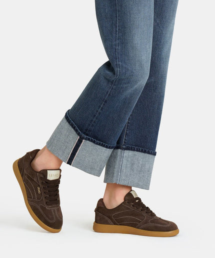 Sneakers in pelle ebano - Piedi Folli