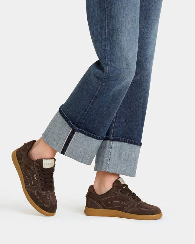 Sneakers in pelle ebano - Piedi Folli