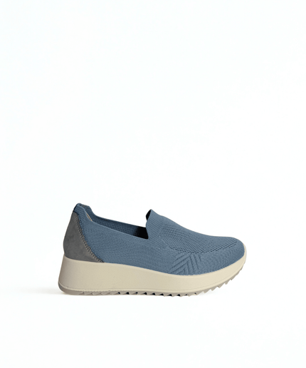 Sneakers in tela azzurra - Piedi Folli