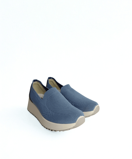 Sneakers in tela azzurra - Piedi Folli