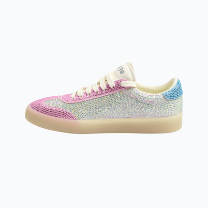 Sneakers shiny 45 white pink - Piedi Folli