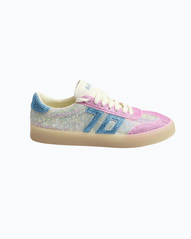 Sneakers shiny 45 white pink - Piedi Folli