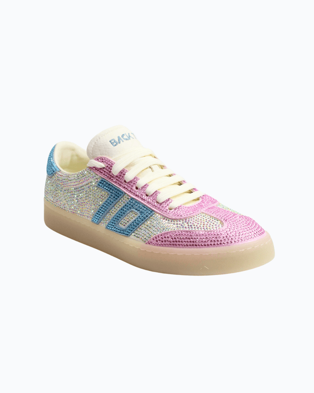 Sneakers shiny 45 white pink - Piedi Folli