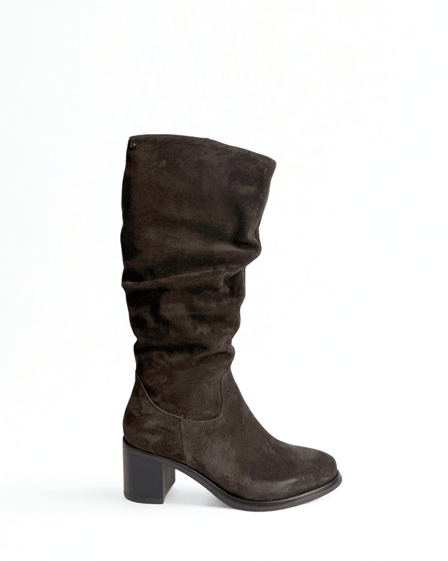 Stivale in pelle marrone - Piedi Folli