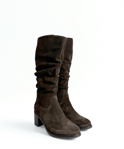 Stivale in pelle marrone - Piedi Folli