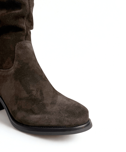 Stivale in pelle marrone - Piedi Folli