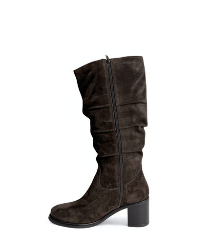 Stivale in pelle marrone - Piedi Folli