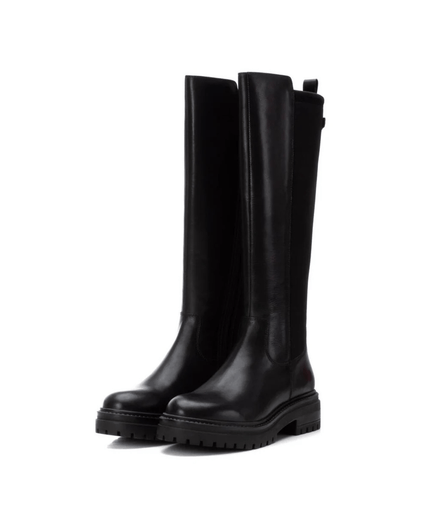 Stivale in pelle nero - Piedi Folli